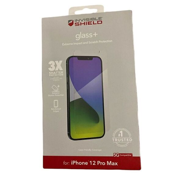 ZAGG Invisibleshield Glass+ for Apple iPhone 12 Pro Max *NEW/SEALED* - Picture 1 of 2